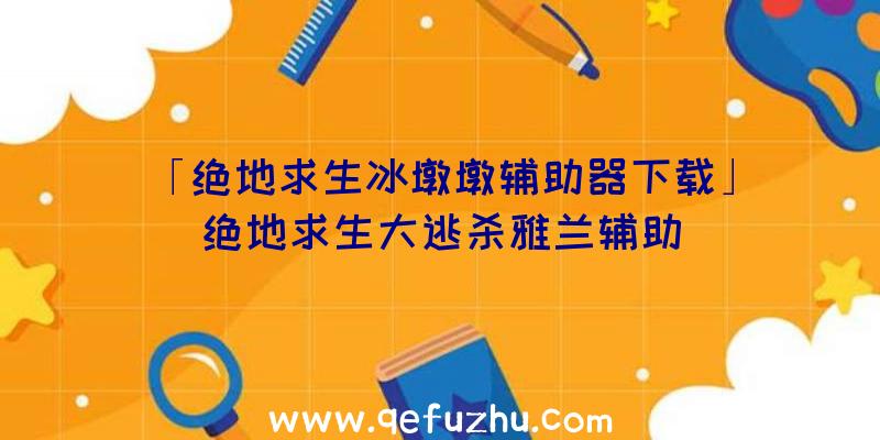 「绝地求生冰墩墩辅助器下载」|绝地求生大逃杀雅兰辅助